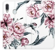 Kryt na mobil iSaprio flip puzdro Pink Flowers pre Samsung Galaxy A20e - Kryt na mobil