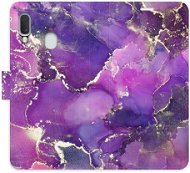 iSaprio flip pouzdro Purple Marble pro Samsung Galaxy A20e - Phone Cover