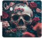 Phone Cover iSaprio flip pouzdro Skull in Roses 02 pro Samsung Galaxy A20e - Kryt na mobil
