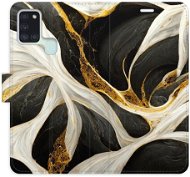 iSaprio flip pouzdro BlackGold Marble pro Samsung Galaxy A21s - Phone Cover