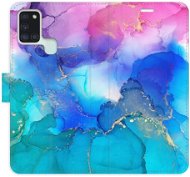 Kryt na mobil iSaprio flip puzdro BluePink Paint pre Samsung Galaxy A21s - Kryt na mobil