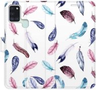 Phone Cover iSaprio flip pouzdro Colorful Feathers pro Samsung Galaxy A21s - Kryt na mobil