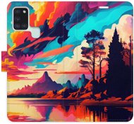 iSaprio flip pouzdro Colorful Mountains 02 pro Samsung Galaxy A21s - Phone Cover