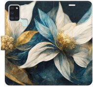 iSaprio flip pouzdro Gold Flowers pro Samsung Galaxy A21s - Phone Cover