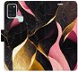 iSaprio flip puzdro Gold Pink Marble 02 pre Samsung Galaxy A21s - Kryt na mobil