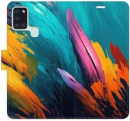 Phone Cover iSaprio flip pouzdro Orange Paint 02 pro Samsung Galaxy A21s - Kryt na mobil