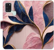 iSaprio flip pouzdro Pink Leaves pro Samsung Galaxy A21s - Phone Cover