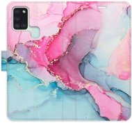 iSaprio flip pouzdro PinkBlue Marble pro Samsung Galaxy A21s - Phone Cover