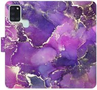 iSaprio flip pouzdro Purple Marble pro Samsung Galaxy A21s - Phone Cover