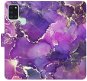 Kryt na mobil iSaprio flip puzdro Purple Marble pre Samsung Galaxy A21s - Kryt na mobil