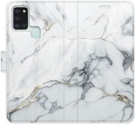 iSaprio flip pouzdro SilverMarble 15 pro Samsung Galaxy A21s - Phone Cover
