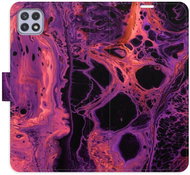iSaprio flip case Abstract Dark 02 for Samsung Galaxy A22 5G - Phone Cover