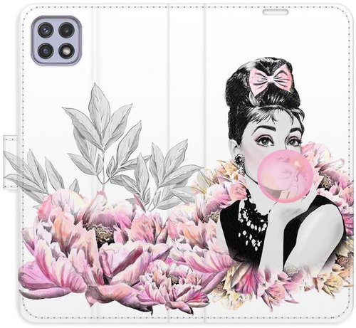 iSaprio flip pouzdro Girl with bubble pro Samsung Galaxy A22 5G - Phone Cover - Main image