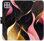 iSaprio flip pouzdro Gold Pink Marble 02 pro Samsung Galaxy A22 5G - Phone Cover