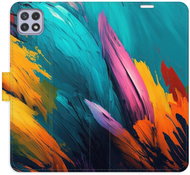 iSaprio flip pouzdro Orange Paint 02 pro Samsung Galaxy A22 5G - Kryt na mobil
