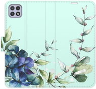 iSaprio flip pouzdro Blue Flowers pro Samsung Galaxy A22 5G - Kryt na mobil