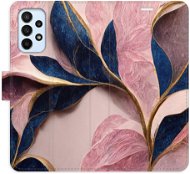 iSaprio flip pouzdro Pink Leaves pro Samsung Galaxy A23 / A23 5G - Phone Cover