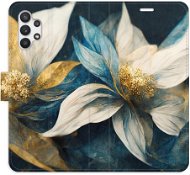 iSaprio flip pouzdro Gold Flowers pro Samsung Galaxy A32 - Phone Cover