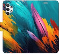 iSaprio flip pouzdro Orange Paint 02 pro Samsung Galaxy A32 - Phone Cover
