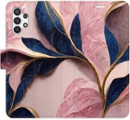 iSaprio flip puzdro Pink Leaves pre Samsung Galaxy A32 - Kryt na mobil