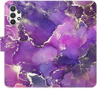 iSaprio flip case Purple Marble for Samsung Galaxy A32 - Phone Cover