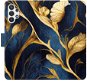 iSaprio flip puzdro GoldBlue pre Samsung Galaxy A32 5G - Kryt na mobil