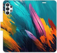 iSaprio flip pouzdro Orange Paint 02 pro Samsung Galaxy A32 5G - Phone Cover