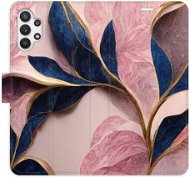 iSaprio flip pouzdro Pink Leaves pro Samsung Galaxy A32 5G - Phone Cover
