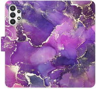 iSaprio flip puzdro Purple Marble pre Samsung Galaxy A32 5G - Kryt na mobil