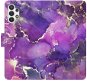 iSaprio flip puzdro Purple Marble pre Samsung Galaxy A32 5G - Kryt na mobil