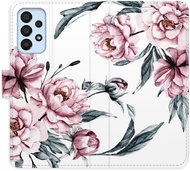 iSaprio flip case Pink Flowers for Samsung Galaxy A33 5G - Phone Cover