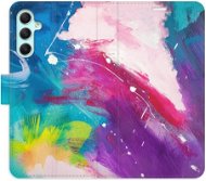 iSaprio flip puzdro Abstract Paint 05 pre Samsung Galaxy A34 5G - Kryt na mobil