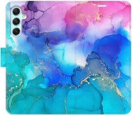 iSaprio flip pouzdro BluePink Paint pro Samsung Galaxy A34 5G - Phone Cover