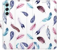 iSaprio flip puzdro Colorful Feathers pre Samsung Galaxy A34 5G - Kryt na mobil