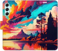 iSaprio flip puzdro Colorful Mountains 02 pre Samsung Galaxy A34 5G - Kryt na mobil