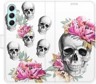 iSaprio flip pouzdro Crazy Skull pro Samsung Galaxy A34 5G - Phone Cover