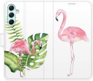 iSaprio flip pouzdro Flamingos pro Samsung Galaxy A34 5G - Phone Cover