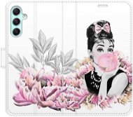 iSaprio flip pouzdro Girl with bubble pro Samsung Galaxy A34 5G - Phone Cover