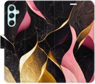 iSaprio flip pouzdro Gold Pink Marble 02 pro Samsung Galaxy A34 5G - Phone Cover