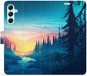 iSaprio flip puzdro Magical Landscape pre Samsung Galaxy A34 5G - Kryt na mobil