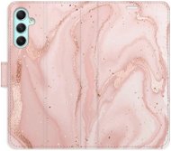 iSaprio flip pouzdro RoseGold Marble pro Samsung Galaxy A34 5G - Phone Cover