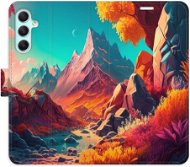 iSaprio flip pouzdro Colorful Mountains pro Samsung Galaxy A34 5G - Phone Cover
