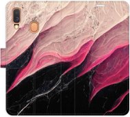 iSaprio flip pouzdro BlackPink Marble pro Samsung Galaxy A40 - Phone Cover