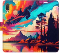 iSaprio flip pouzdro Colorful Mountains 02 pro Samsung Galaxy A40 - Phone Cover