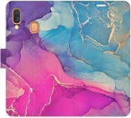 iSaprio flip pouzdro Colour Marble 02 pro Samsung Galaxy A40 - Phone Cover