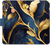 iSaprio flip pouzdro GoldBlue pro Samsung Galaxy A40 - Kryt na mobil