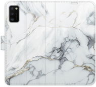 Phone Cover iSaprio flip pouzdro SilverMarble 15 pro Samsung Galaxy A41 - Kryt na mobil