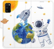 Kryt na mobil iSaprio flip puzdro Space 06 pre Samsung Galaxy A41 - Kryt na mobil