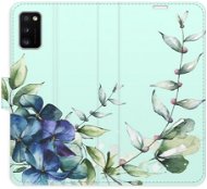 iSaprio flip pouzdro Blue Flowers pro Samsung Galaxy A41 - Phone Cover