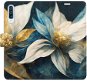 Phone Cover iSaprio flip pouzdro Gold Flowers pro Samsung Galaxy A50 - Kryt na mobil